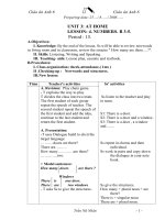 Giáo Án Anh 6 tiết 15