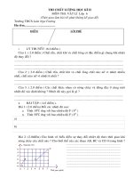 KIEM TRA HOC KII MON LY 6