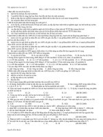 Trắc nghiệm sinh 12 theo bài: bài 1