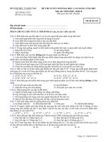 ĐỀ THI TUYỂN SINH ĐẠI HỌC, CAO ĐẲNG NĂM 2007 Môn thi: SINH HỌC, Khối B mã đề 418 