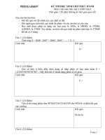 Đề đáp án C asio 8 -3