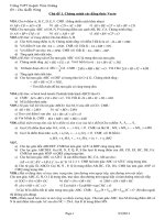 Phan loai cac bai tap vecto