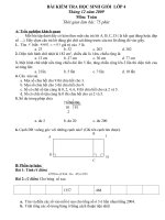 BÀI KIỂM TRA HỌC SINH GIỎI  LỚP 4.docKÌ I(09- 10).doc