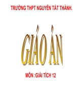 Tiết 51: ỨNG DỤNG CỦA TÍCH PHÂN TRONG HÌNH HỌC