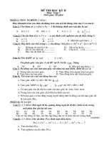 Đề thi học kỳ  2 Toán 7