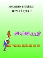 Tự nhiên xã hội - lớp 2