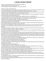 Cách cài đặt Windows XP