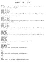 Đề cương Hóa 4 chương đầu Hóa 12