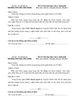 Đề thi thử ĐH lần 2 -2009. Văn D