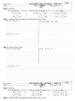 Tiết 18: Kiểm tra số học