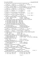 BT Trắc nghiệm MS-Word