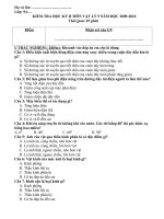 ĐỀ THI HKII LỚP 9