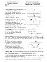 Đề thi Bồi dưỡng K11- THPT Bỉm Sơn