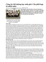 CÔNG TÁC BỒI DƯỠNG HS GIỎI