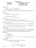 KỲ THI THỬ ĐẠI HỌC LẦN THỨ HAI NĂM HỌC 2012 – 2013 ĐỀ THI MÔN: TOÁN