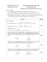 Da Nang  2006 HSG12 Bang A - Dap an