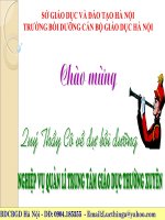 quản lí Trung tâm giáo dục thường xuyên