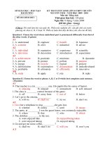 Vào 10 chuyên T.Anh NT HD 2009 - 2010