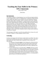 Teaching the Four Skills in the Primary EFL Classroom