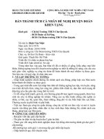 Báo cáo thành tích ca nhân(Đoàn) 2009