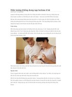 HIEN TUONG KHONG DUNG NAP LACTOSE O TRE