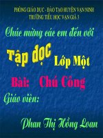 tập đọc : chú công