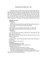 kế hoạch cá nhân năm học 2010