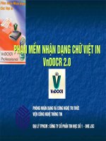 PHẦN MỀM NHẬN DẠNG CHỮ IN HOA