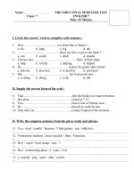 THE FIRST FINAL  TEST7