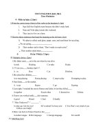 KIỂM TRA 45'''' TIẾNG ANH 8L2-HK1(08-09)