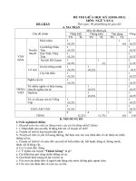 Đề kiểm tra giữa kỳ I_ Ngữ Văn 6_Chẵn