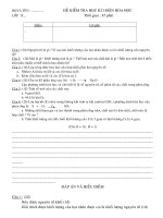 đề thi HKI H8