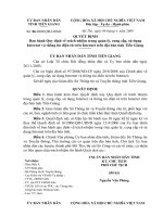 Quyết đinh số 06/2009/QĐ-UBND ngày 09/4/2009 của UBND tỉnh Tiền Giang v/v 