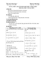 Bài soạn tự chọn toán 8 tuần 1,2,3.