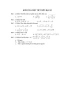 KIỂM TRA 1 TIẾT ĐẠI SỐ