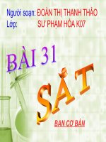bài 31- sắt(rất hay)