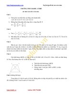 TRƯỜNG THCS MARIE –CURIE ĐỀ THI VÀO LỚP 6 NĂM 2011