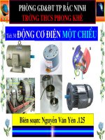 Tiết 30 - Bài 28 Động cơ điện một chiều