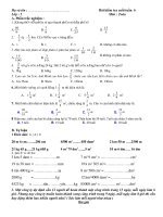 Bài kiểm tra tháng 10 toán lớp 5 - Dung
