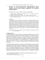 Release of anti-cyanobacterial allelochemicals from aquatic and terrestrial plants applicable for artificial floating islands