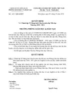 QĐ Thành lập tổ MLCM cấp TH năm học 2010  -2011