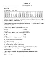 Kiem tra 1 tiêt hoc ki II