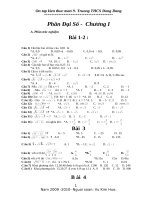 đề ôn tâp toan 9 - Đại chương 1