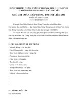 Chi doan giup do trong dai hoi lien doi