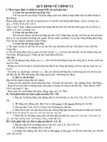 QUY DINH VE CHINH TA