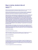 Nhạc sĩ, nhà thơ Trịnh Công Sơn