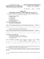 Báo cáo tình hình tổ chức, thực hiện đề tài, dự án