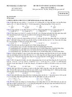 ĐỀ THI TUYỂN SINH CAO ĐẲNG NĂM 2009 Môn: VẬT LÍ; Khối: A mã đề  384 