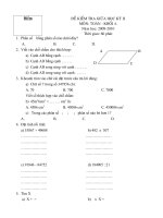 de thi giua ki lop 4