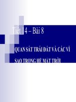 quan sát trái đất và các vì sao trong hệ mặt trời